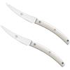 COLTELLERIE BERTI CONVIVIO NUOVO COLTELLO DA TAVOLA MANICO IN METACRILATO BIANCO CONFEZIONE 2 PZ 8616