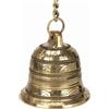 Campana tempio sospesa in ottone 3x4" con catena da 20" | Mandir Pooja...