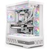 Noua Orizon MK100 | Case PC Gaming ATX Mid Tower | Ventola PWM Led ARGB | USB 3.0 e Type-C | Supporto Raffreddamento Liquido 360 mm | Vetro Temperato e Mesh | Nero
