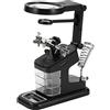 KATSU Tools KATSU Supporto Terza Mano con 3X 4,5X 25X Lente d'Ingrandimento e Luce LED, Stazione di Saldatura con Morsetto Coccodrillo per Assemblaggi Riparazioni Modellismo e Elettronica 312109