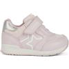 Geox B Rishon Girl A, Scarpe Primi Passi Bimba 0-24, Pink Silver, 21 EU