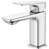 BELZ Rubinetto Monocomando per Lavabo da Bagno, miscelatore bagno, altezza 82 mm, Moderno Design, risparmio energetico, cromato