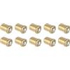 METALLIXITY 20pz Sfera Stantuffo Armadio Porta Armadio Cassetto 7 x 10mm | per Casa Cucina Armadio Armadietto Porta, Sfera Cattura Fermo Raccoglitore, Ottone Tono