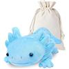 RLOMUTE Peluche Axolotl appesantito Microondabile Carino Super Morbido Cuscino animale Bambola abbraccio Caldo Freddo Regalo per tutte le età - Bambini adolescenti e adulti 29 pollici 4,4 libbre