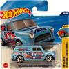 Hot Wheels '67 Austin Mini Van (JBB68) - Art Cars Serie 10/10, Blu con Union Jack Design, Scala 1:64, Prodotto con Licenza British Motor Heritage