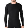 Iron-Ic - T-Shirt Uomo Maniche Lunghe I-Soft Seamless con Tessuto Thermo Dry - Fitting Slim per Sport Outdoor e Indoor - Art. 201771 (S/M, Nero)