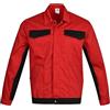 BWOLF DELTA - Giacca da lavoro da uomo, in cotone/poliestere, 4 tasche, rosso/nero, M