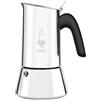 Bialetti Venus Caffettiera in Acciaio Inox, Adatta all'Induzione, Inossidabile, Argento, 4 Tazze