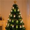 Bigqin Luci di Natale Decorative 3M 30 LED,Pupazzo di neve di Natale - Barba di Natale - Albero di Natale,IP44 Impermeabili, Luci Fatate per Decorazioni Natalizie