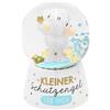 Sheepworld Sfera da sogno con motivo piccolo angelo custode, sfera di neve con glitter, altezza 6,5 cm, regalo di Natale, Capodanno, comunione, battesimo | 48978