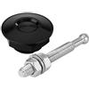 Tbest Perni di Chiusura Rapida Cofano Motore Universale Cofano Pulsante Cofano Auto Quick Pin Chiusura a Scatto Kit Clip Sliver (Nero)