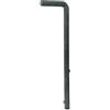 Alberts 654078 Asta blocca porta, per cancelli con griglia ondulata, forata, zincata a caldo