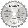 Trend Lama per Sega Circolare per Legno, Diametro 160 mm, Foro 20 mm, 24 Denti, Taglio 2,2 mm, Angolo +15°, Metallo Duro (TCT), Finitura Media, CSB/16024A