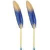 PATIKIL 2Pz Penna a Sfera Piuma 0.5mm Piuma Soffice Vintage Blu Scuro | Penna d'Inchiostro Penna d'Oca Placcata Raffinata, per Ufficio Cancelleria Calligrafia Firma Regalo Ospiti Matrimonio