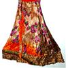 Magic Incredibile-art Vintage Silk Sari Magic Wrap Gonna Reversibile Hippie Sarong