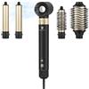 webeauty 6 in 1 Asciugacapelli & Air Styler, 110,000GIRI/MIN, 30M/S, 1400W Phon Capelli Ad Alta Velocità, 500 Milioni Di Ioni Phon Con Spazzola Asciugacapelli, Air Arricciacapelli Automatico, Nero