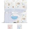 Interbaby Copertina Neonato Elefante blu in tessuto Sherpa