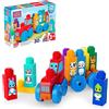 MEGA Bloks - Trattore degli Animali Costruisci e Impara, Set con 30 Blocchi da Costruzione per Imparare i Colori e Gli Animali, 8 Amici della Fattoria Inclusi, 1+ Anni, JKG33