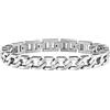 Breil, Collezione Steel Core, Bracciale Uomo in Acciaio Lucido con Maglie Esagonali, Design Bold e Moderno, Lunghezza Reolabile Fino a 17,5 cm