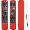 CTRLBETTER Custodia per Telecomando in Silicone Compatibile Con Sony RMF-TX500E RMF-TX520U RMF-TX600E RMF-TX500U RMF-TX520E RMF-TX621E TV Telecomando Vocale Copertura Protettiva Antiurto Con e Cordino(Rosso)