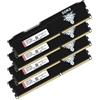 Yongxinsheng DDR3 32GB Kit (4x8GB) Desktop Ram 1600MHz PC3-12800 Dimm Non-ecc Unbuffered 1.5V 2Rx8 Dual Rank 240 Pin CL11 PC Computer Memory Udimm Componenti Memoria Upgrade Module Kit (Nero)