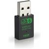 Cable Technologies Chiavetta Wifi Usb Dual Band 2.4/5GHz + Bluetooth 5.4, Antenna Wireless 900 mbps, Plug and Play, OFDMA, MU-MIMO, Adattatore di Rete senza fili per PC/Desktop/Tablet/Laptop, per Windows (Dual BT 900)