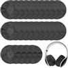 MINZHI 200 Pezzi di Copri Cuffie, Copri Auricolari Antipolvere, Protettive Ear Pads Covers, Copri Cuffia Non Tessuto, Elastiche cover cuffie, adatti per cuffie larghe da 11 a 12 cm (Nero)