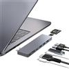 ZanBix USB C Hub, 8 IN 2 USB Adattatore per MacBook Pro Air，Thunderbolt 4 Dock 100W PD, 40Gbps, 4K HDMI, USB C 3.0, 3 USB A 3.0, Lettore Schede SD/TF, Compatibile con MacBook M1/M2/M3/M4