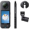 Insta360 X5 Pack Sci - Camera Impermeabile 8K 360º, Selfie Stick Invisibile, Superba in Bassa Luce, Obiettivi Sostituibili, Batteria Autonomia 3 ore, Cover Antivento, Stabilizzazione