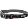 Leash Boss FQQF Leashboss Adjustable Reflective Dog Collar, Quick-Release Buckle And Reflective Piping And Threads for Small, Medium And Large Dogs (Large - Black 16.5-25 Neck x 1 Wide)