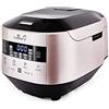 Yum Asia Bamboo cuociriso con riscaldamento a induzione (IH) e ciotola in ceramica, 7 funzioni di cottura del riso, 4 funzioni multicucina, display LED Motouch (1.5L) 220-240V