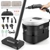 Catolsss Pulitore a vapore portatile, pulitore a vapore manuale da 2500W per tutto con 15 accessori, pressione del vapore 4,5 bar, serbatoio da 1600ML, pulitore a vapore portatile per finestre, cucina