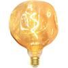 DUTSUGUAR Edison Lampadina Vintage E27 LED Vintage Dimmabile 3W Lampadine E27 Bianco Caldo, Lampadina LED Ideale per Nostalgia Decorativa e Retro Illuminazione, Vetro Ambra-1 pezzi-Φ125mm