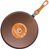 Riccionepiadina Testo Romagnolo 32cm - Padella per piadina universale gas e induzione, antiaderente in alluminio teflonato, manico bachelite, per carne e verdure