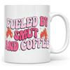 Noble & Page Book Lover Mugs - Fuelled by Smut and Coffee - gamma di tazze da caffè stampate a mano per chiunque ami leggere - bella tazza stampata lucida