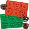 webake Stampo in silicone per pan di zenzero, a forma di stella, a forma di cuore e salatini, 2 pezzi
