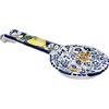 Sicilia Bedda - Poggiamestolo in Ceramica di Caltagirone - Varie Fantasie - Prodotto Autentico Dipinto a Mano (Manico Limoni)