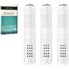 BECMai Confezione da 3 Filtri per Doccetta, PP Cotone con Multiple Palline Minerali e Strati di Carbone Attivo, Filtro di Ricambio per Acqua Dura, Perle Filtranti per Acqua Morbida