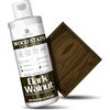 DecorRom Mordente Per Legno, 250ml Opaco Ad Acqua Colorante Per Legno, wood stain Asciugatrice Rapida, Basso Odore, Adatto Per Mobili, Interni Ed Esterni, Porte E Finestre, Armadi, Pareti (Noce scuro)