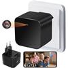 UYIKOO Telecamera Nascosta WiFi, 5G Mini Telecamera Spia Senza Fili Caricatore USB, Microcamera Spia Spy Cam 1080P HD Rilevazione del Movimento Videocamera Controllo Tuyasmart App per Casa Ufficio