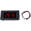 Tissting Mini Voltmetro Digitale CC, Misuratore di Tensione a 4 Cifre 79x43x24 mm con Display a LED Rosso per Misurare Varie Tensioni Della Batteria(DC 50mV/100mV/200mV)