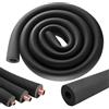 LOMUG Tubo Isolante Del Condizionatore 32 mm Isolamento Tubi Pipe Insulation Impermeabile e Altamente Elastico Utilizzato nei Condizionatori Canalizzati 1.8 m (Nero, 32mm)
