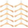 ibasenice Grucce in Miniatura per Bambole, 10 Pezzi, grucce in Legno per Bambole, Accessori per Bambole, in Legno (15 cm)