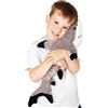 Zappi Co Peluche, Squalo Punta Nera (53cm di lunghezza) Morbido, soffice, ecologico, collezione di animali per neonati, primo bambino
