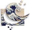 Trefl grande onda di Kanagawa, Hokusai Katsushika Artistico in Legno Wooden Puzzle, Dipinti Famosi, Artisti Conosciuti, Intrattenimento Creativo per Adulti e Bambini dai 9 anni, Multicolore, 20250