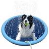 SMELL & SMILE Irrigatore per giochi d'acqua per bambini, tappetino per irrigatore per cani, piscina estiva, portatile, per animali domestici, 100 cm, colore casuale)