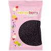 Honeyberry Zuccherini Decorativi per Dolci Naturali e Commestibili 55g - Codette di Zucchero Colorate per Decorare Torte, Cupcakes, Biscotti, Gelati, Dessert e Come Toppers per Glasse (Vermicelli Neri)