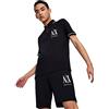 Armani Exchange Embroidered Icon Logo Polo Shirt, Blu, M Uomo