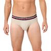 Emporio Armani Microfiber Essential Brief, Slip Uomo, Beige (Nude), XL