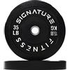 Signature Fitness Piastre olimpioniche da 5,1 cm con mozzo in acciaio, 15,9 kg, coppia